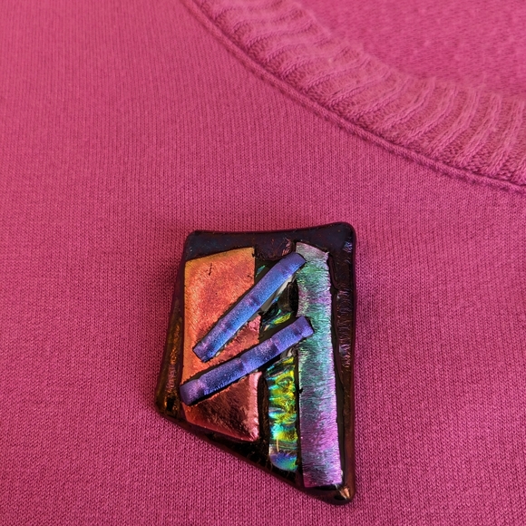 Glassworks Jewel tone pin - Picture 1 of 2